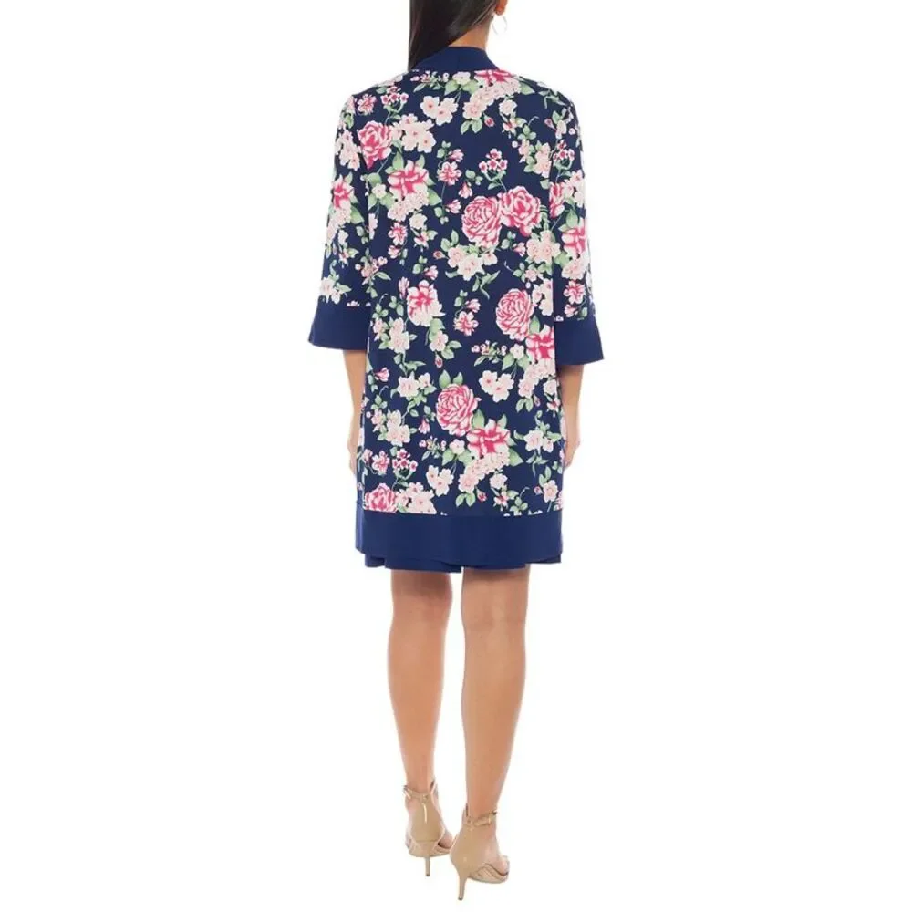 Marina Womens  Mini Dress, Blue - Picture 2 of 3